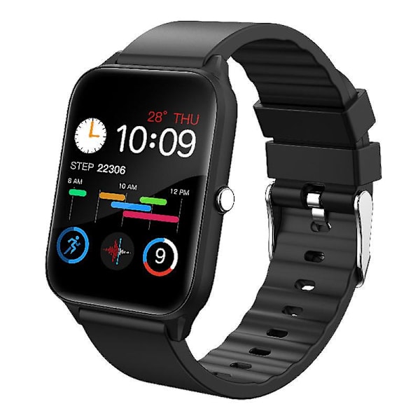 Second Development Smart Armband Ultra-tunn Full Screen Smartklocka Black