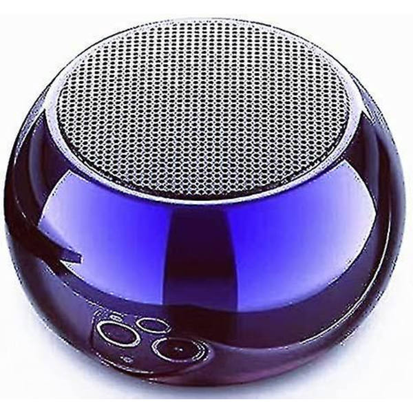 Liten Bluetooth-høyttaler Bærbar Trådløs Fargerik Metallkasse - Stereo Lyd Mini Bluetooth-høyttaler