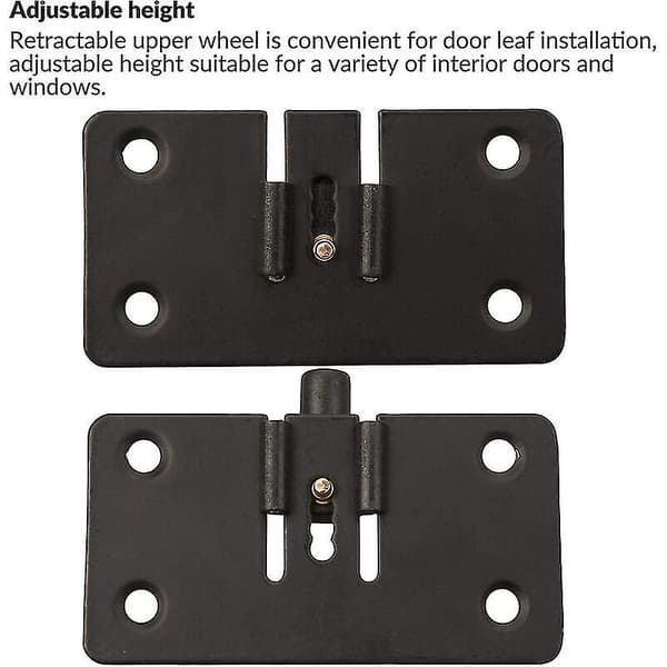 2 Pak Nylon Skydedørsruller - 30mm Skyderuller til Møbler - Heavy Duty