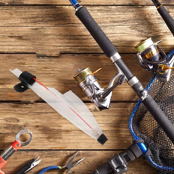 5 st Fiskespötoppskydd Plast Teleskopisk Spökapsyl Säkerhetsskydd