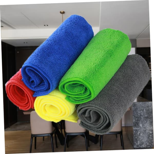 Mikrofiberdiskhanddukar 12-pack 30x30cm Röd Stark Sanering