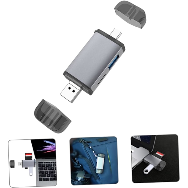 USB till läsare adapter Micro kortläsare Mångsidig kortläsare för dator USB c kortadapter Portabel