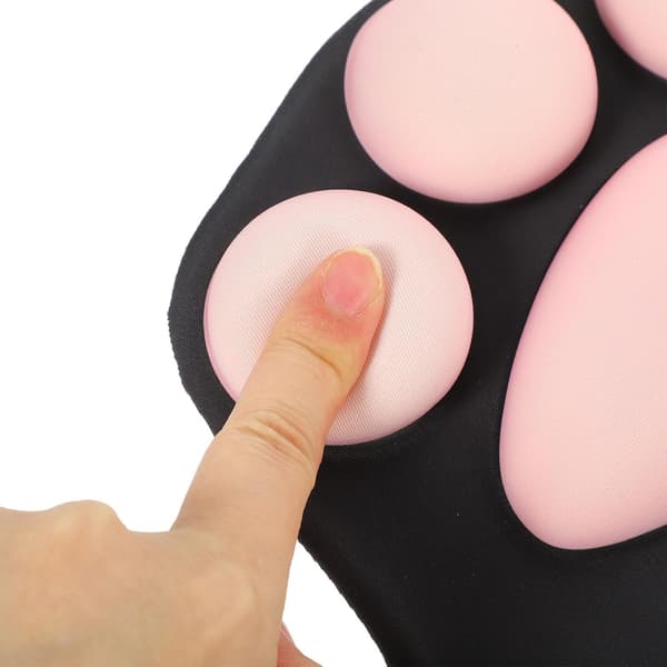 Katpote Silikone Musemåtte med Håndledsstøtte 3D Ergonomisk Skrivebordsmusemåtte