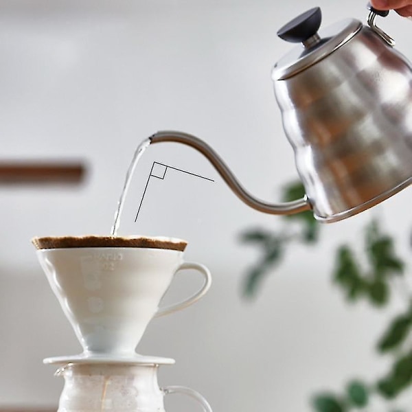 1,2 l rustfrit stål Gooseneck kaffedrypkande tekande.