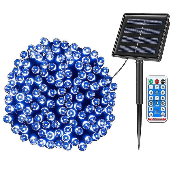 Julelys 102m 1100 LED 52m 600 LED Solcellelys