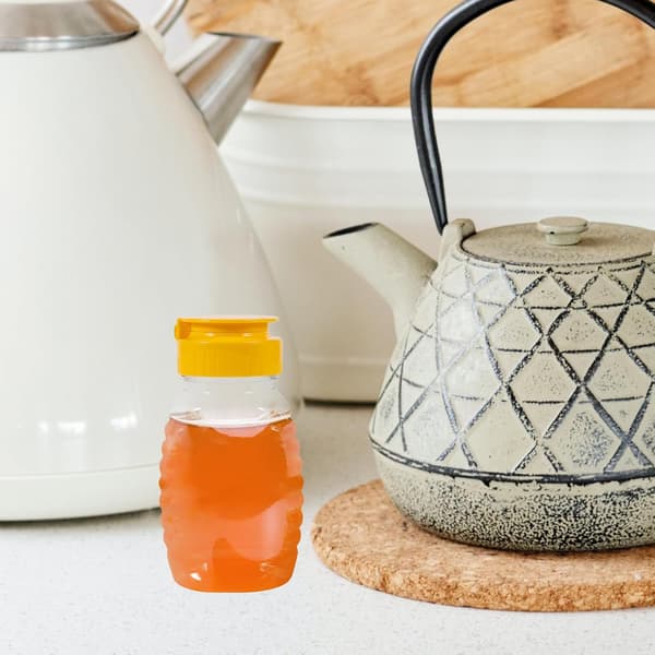 2 st honungsflaska salladssåsflaskor 105 ml plast läckagesäker bekväm dosering