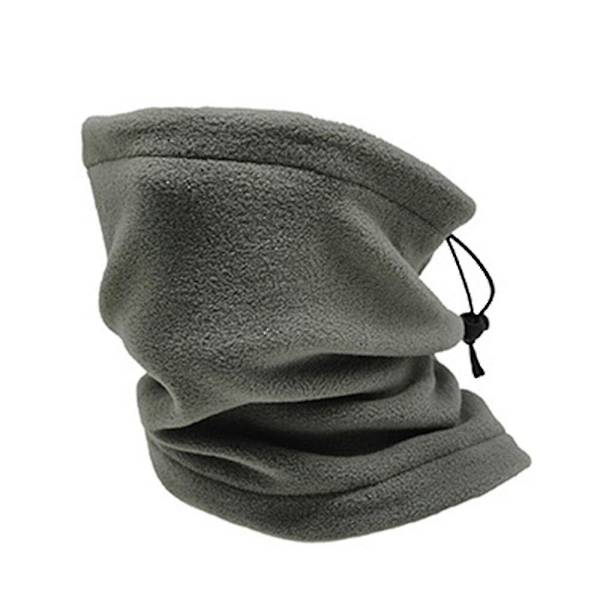 Vinterhalsduk för Män Fleece Ring Bandana Stickad Varm Solid Halsduk Kvinnor Halsvärmare D2-thin fleece