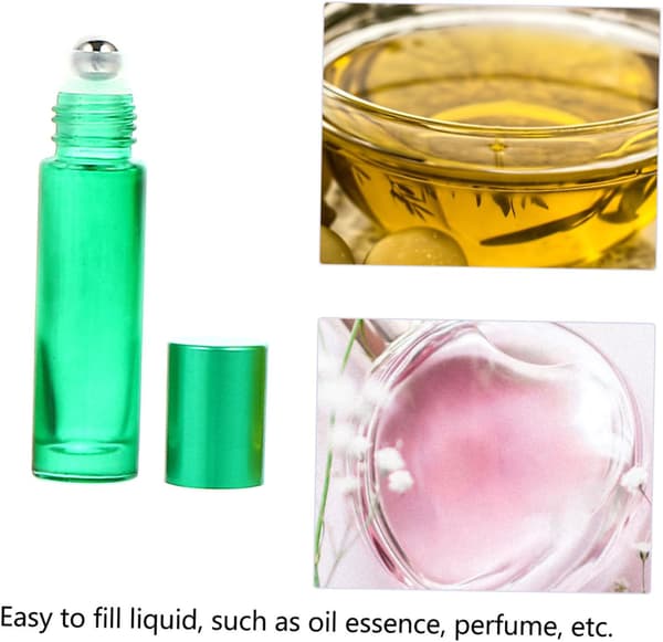 Eterisk olja Parfymflaskor Frostat glas Rollerflaskor för aromaterapi och hudvårdsapplikation Blandad stil