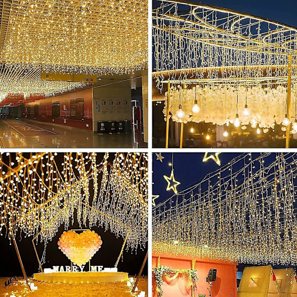 Julgransslingor för fönster 6x1m 300 LED 9 Färger Fjärrkontroll