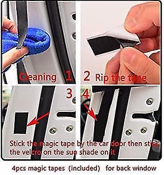 Bilsolskydd för barn 4-pack Solskydd UV-skydd