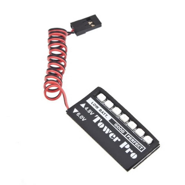 7 LED Mottaker Batterispenningsindikator Monitor