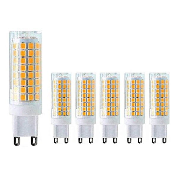 6-pack LED-lampor G9 E14 10W AC220V Spotlight 100W