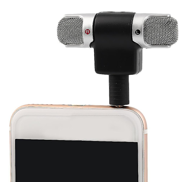 Mini Mic Digital Stereo Mikrofon för inspelare