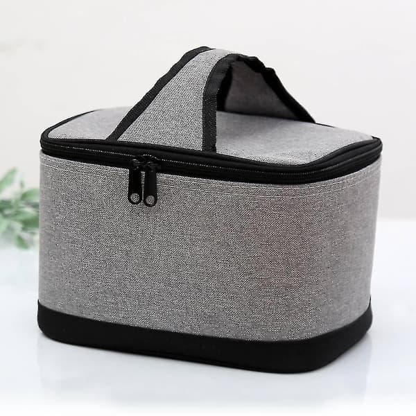Isolert lunsjboksbag i denim, håndholdt, med rispose