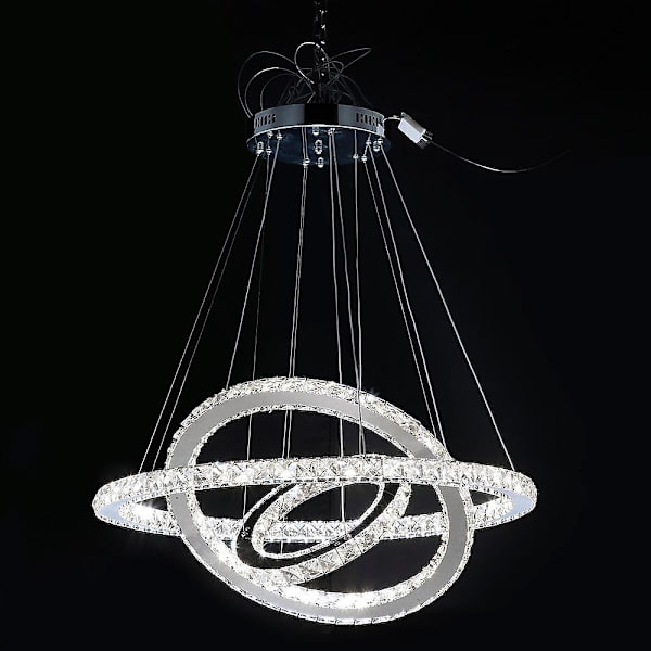 3-armet 70 cm Krystal Dæmpbar LED-Lysekrone Hængende Lampe