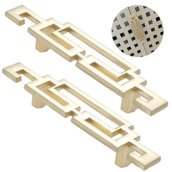 2 stk. Greb til Møbler, Zink Legering Skuffegreb Gold 96mm