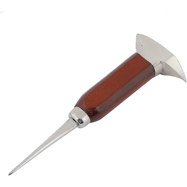 Is-Picks af Rustfrit Stål, Bærbar Ishammer Japansk Stil Is-Pick Værktøj Med Træhåndtag Til Barer, Køkkener, Picnic, Camping (1 stk, Brun)