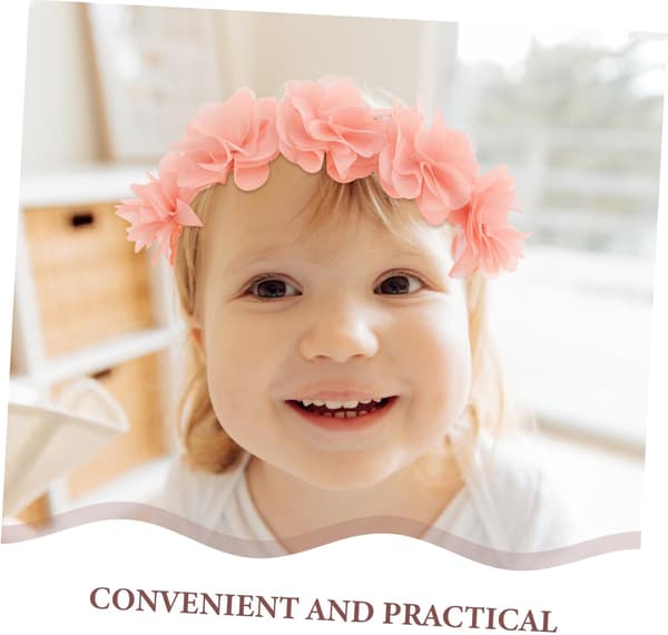 3 stk. håndlavede hårbånd til bløde elastiske blomsterhåraccessories