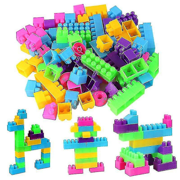 Klassiske Byggeklosser Stort Sett med Byggeklosser for Alle Aldre, Gutter Jenter, Bursdag Y-yuhao 80Pcs