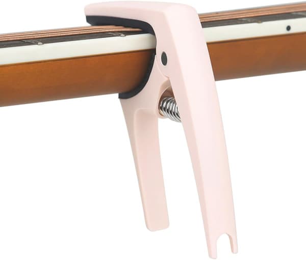 Gitarr Capo Universal Abs Snygg Rosa Gitarrklämma Praktisk Stämapparat Säkerställer Stabil Konsekvent Ljudkvalitet för Elgitarr