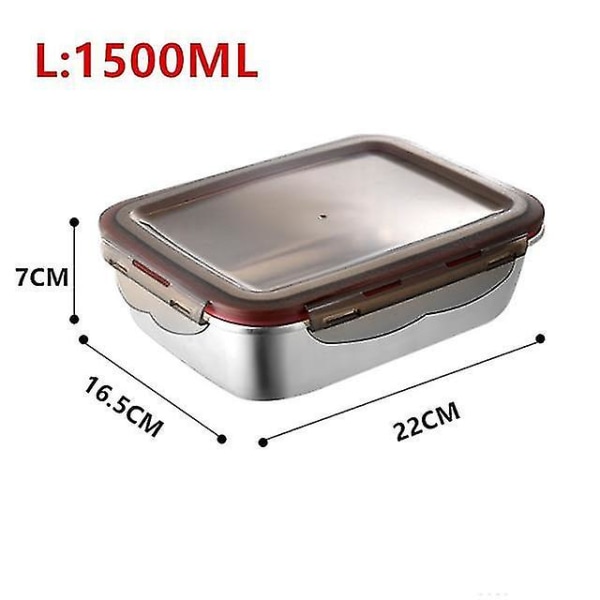 1500ml Termoslunchbox i Rostfritt Stål, Läckagesäker, för Barn