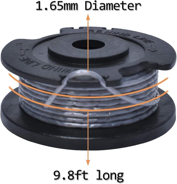 F016800569 Gräsklipparspole och snöre, Ersatt av Poweka, 4-pack