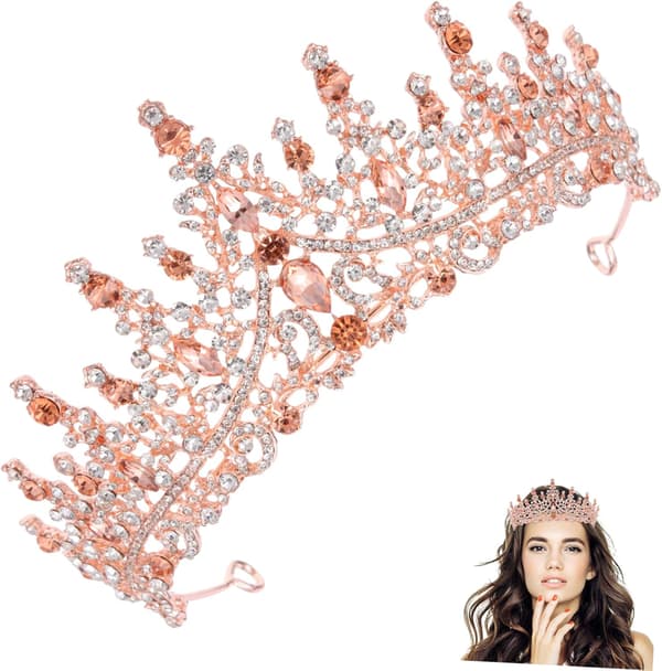 Delikat brudkrona med elegans romantik bröllopsfest tiara
