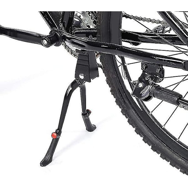 Dubbelt bens cykelställ Justerbart sidostöd 24 28 tum cyklar