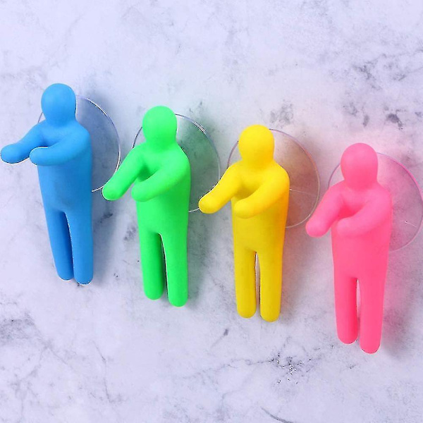 Hängare Rymd Sugkopps Krokar, 6-pack Combo Set Transparent PVC Sugkoppar Med Metallkrokar Avtagbara