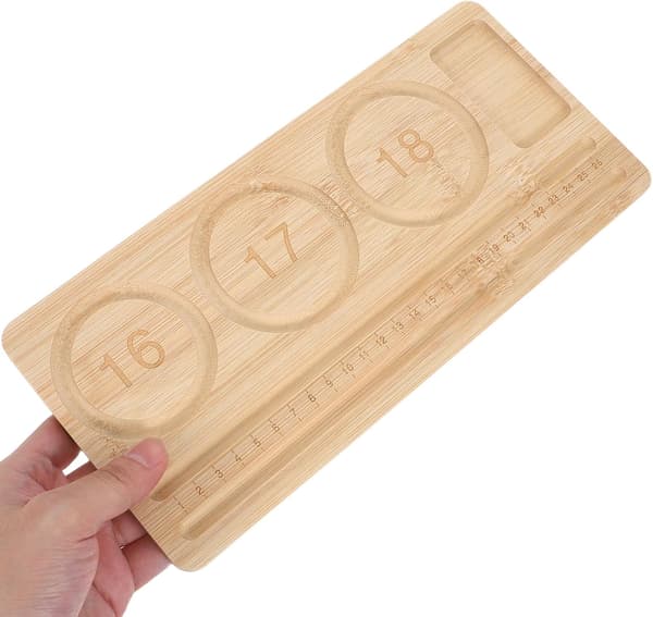 2 st pärlbräda i bambu Armbandsdesignplatta Smyckestillverkningsbricka Pärlhållare