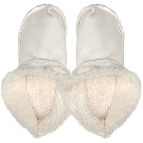 Hvide Pels Indlægssåler til Crocs Clogs Udskiftning Size 39-40