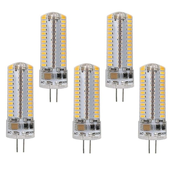5 stk G9/g4 104 LEDs lyspærer 5w Halogen 450lm Ikke dæmpbar