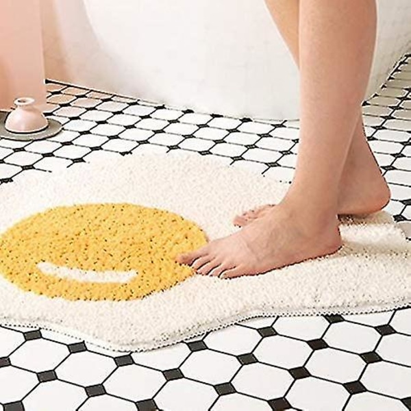 Liseng Rolig Badrumsmatta Äggmönster Entré Kök Sovrum Chic Dörrmatta