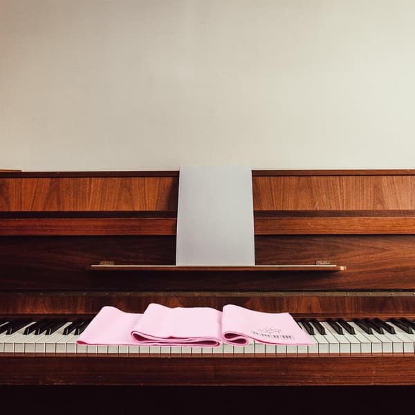 Polyester Klaver Keyboard Cover Keyboard Tilbehør 15 * 125cm Pink Vandabsorption