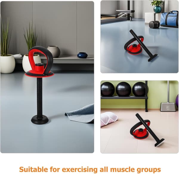 2 sett justerbare kettlebell-håndtak med base og muttertilbehør
