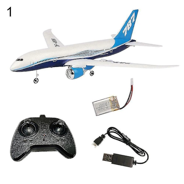 DIY EPP Fjernstyret Fly RC Drone 787 Fastvinge Flyvemaskine Kit Legetøj One Battery