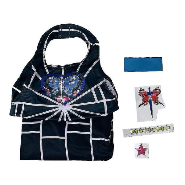 Cosdaddy Anmie Jojo's Bizarre Adventure Jolyne Cujoh Kostym för Vuxna Kvinnor och Flickor XS