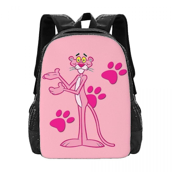 Pink Panther -reppu 3D-painatus, kepulainen leopardi, tytöille ja pojille, matkareppu, peruskoulu ja yläkoulu, koululaukku 9