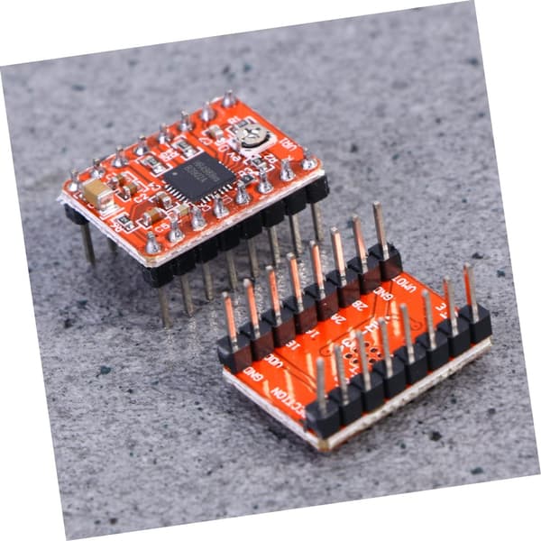 Stepper Motor Driver Modul A4988 med justerbar strøm og termisk nedlukning 3 stk.