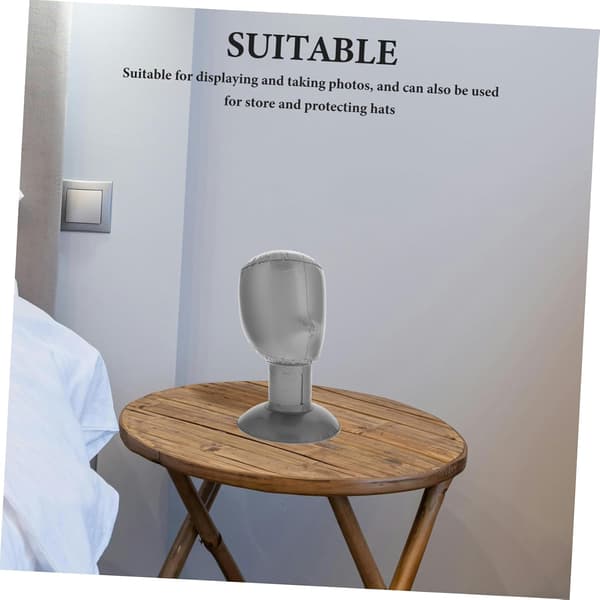 Oppustelig Mannequin Hovedstander til Paryk Hat Display Opbevaring Formbevaring