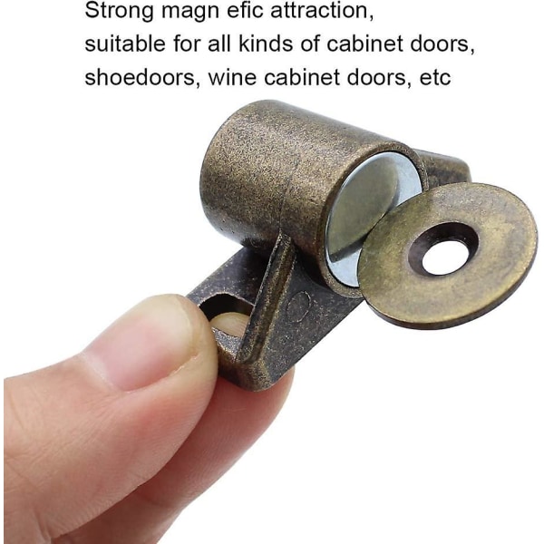 6 osaa vaatekaapin oven magneetti - magneettiset oven salvat - 6 aluslevyllä ja 18 ruuvilla - magneettinen ovi