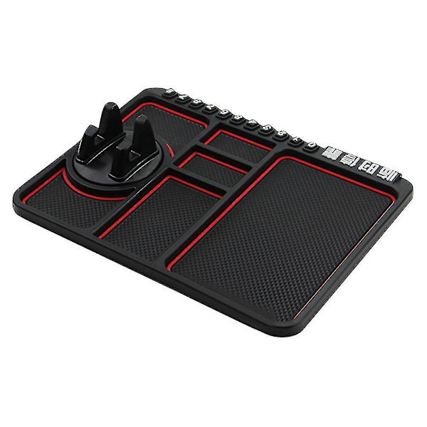 Sklisikker Matte for Bilens Dashbord, Holder for GPS og Mobiltelefon