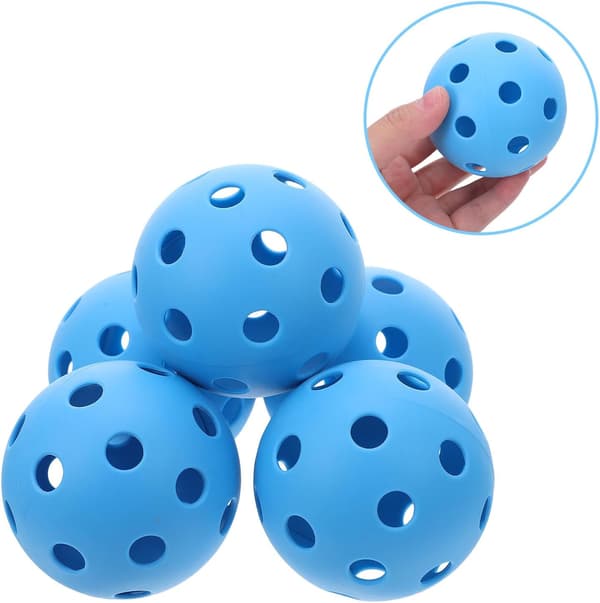12 stk. Mini Popper-bolde 72 mm blå hule bløde baseballbolde i plast letvægts træningsbaseballbolde