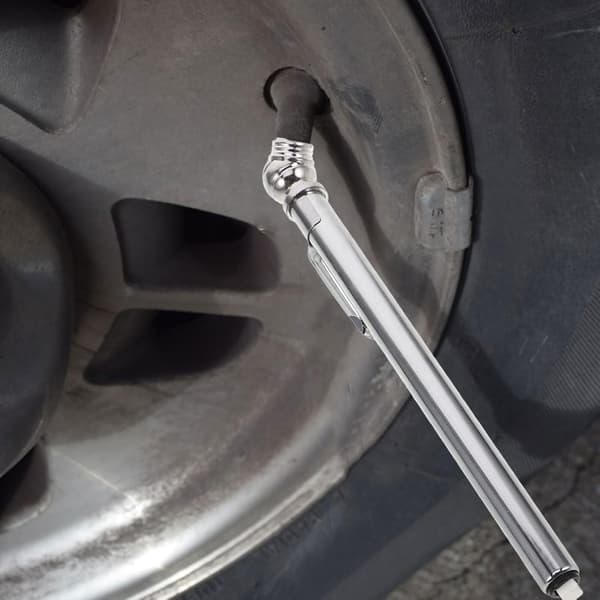 Dæktryksmåler Blyantstil Rustfrit Stål Bærbar Lufttryksmåler 10-100 Psi Kompakt Pen til Bilbrug