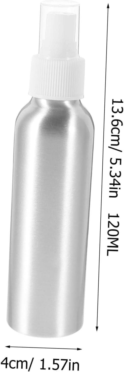 2 stk. reiseflasker i aluminiumslegering, sprayflasker, 120 ml kapasitet, bærbare, påfyllbare