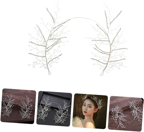 Strassdiadem för bröllop och evenemang Eleganta brudhåraccessoarer