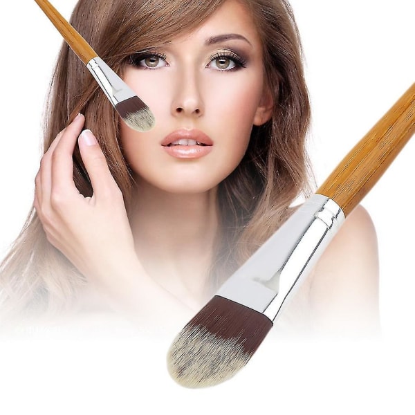 Bambus Håndtag Blød Makeup Foundation Powder Blush Brush