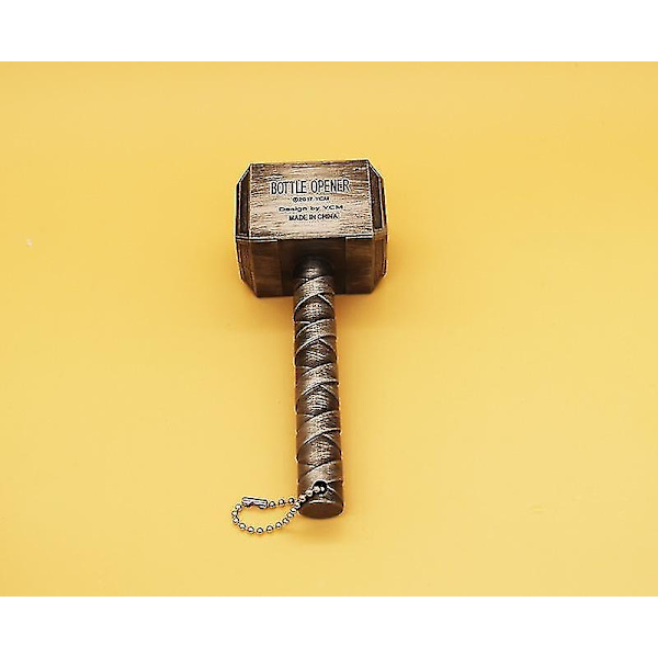 Øl Flaskeåbner Magnet Thor Hammer Formet Sølv