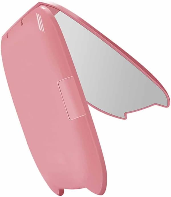Bærbart Makeup Spejl Dobbeltsidet Design Sammenfoldeligt til Kompakt Opbevaring med LED Lys