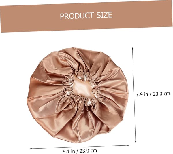 2 st Satin Sovmössa Elastisk Kvinnor Sovande Turban Hårmössa för Sovande Bekväm Andningsbar Mössa Inomhusbruk
